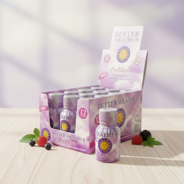 Better Weather Fix Elixir | Berry Flavor | Full Retail Display Box